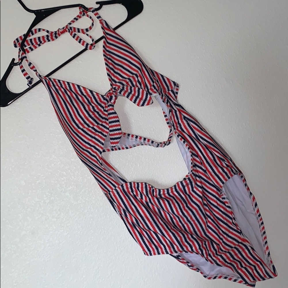 Open concept one-piece swimsuit